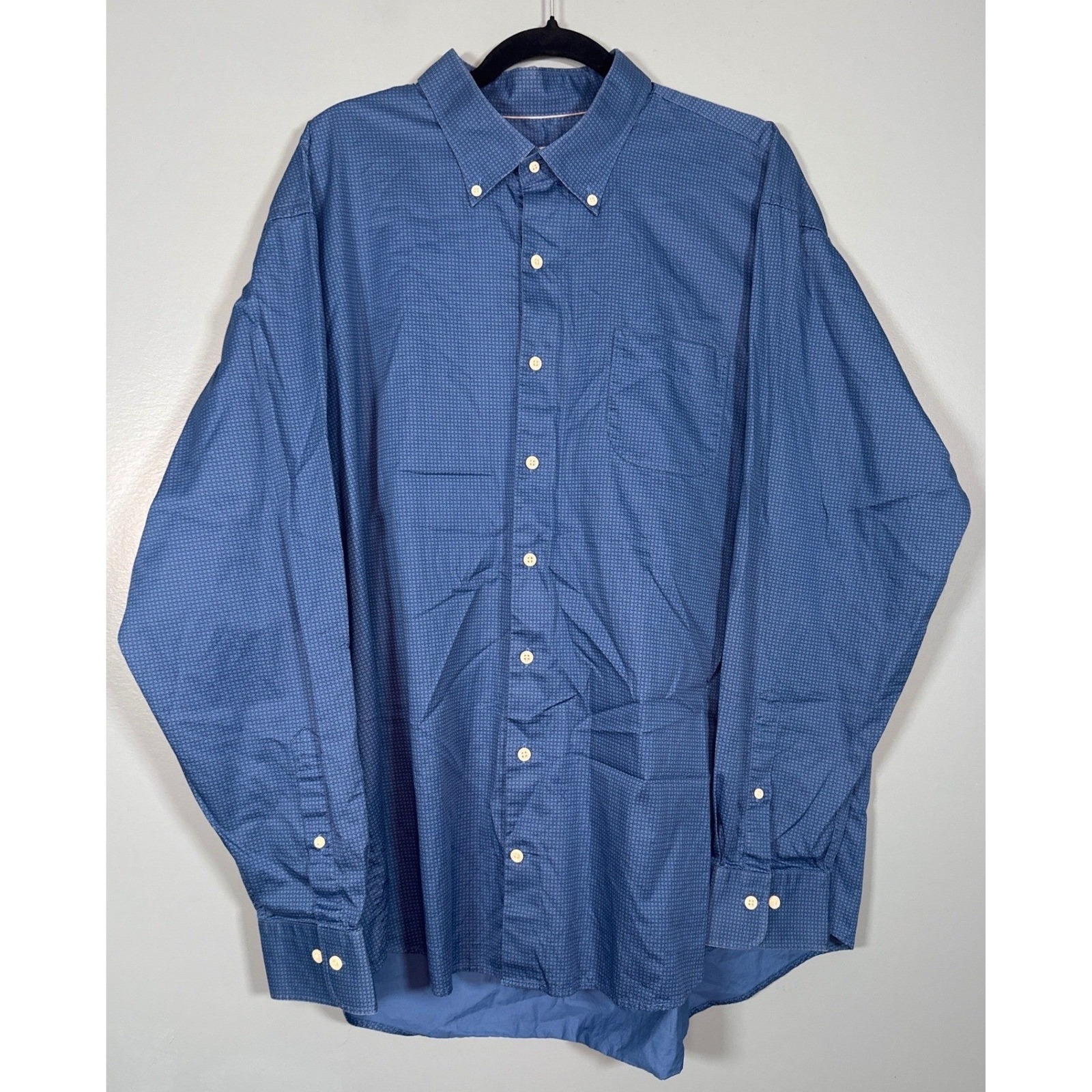 Men's Peter Millar Blue Fullard Print Button Down Shirt Size Xxl